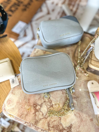 Dusty Blue Amalfi Canvas Crossbody Bag- Katie Loxton