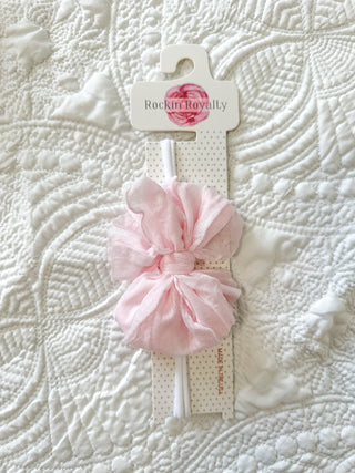 Frilly Frou Mini Perfect Pink Bow Headband