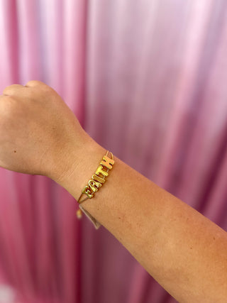 Faith Gold Double Chain Bracelet