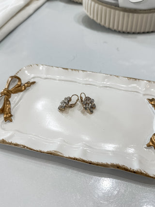 Rhinestone Goddess Leverback Earrings