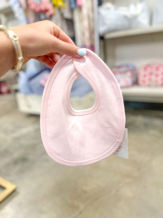 Pretty in Pink Round Baby Bib
