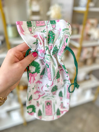 Home For Christmas Bottle Keeper Pouch