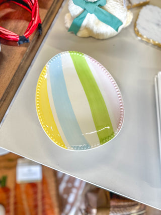 Candy Stripe Egg Dish
