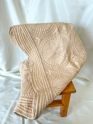Tan Baby Quilt