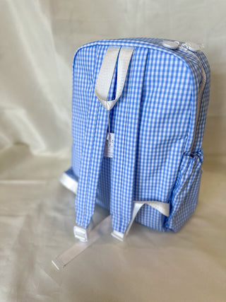 TRVL Sky Blue Gingham Backpacker
