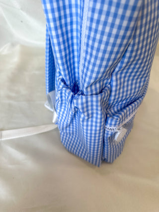 TRVL Sky Blue Gingham Backpacker