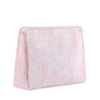 TRVL Bunny Toile Pink Large Roadie Zip Pouch