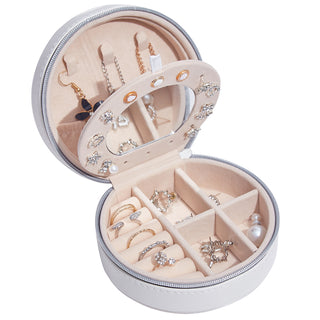 Bronze Shimmer Stylish Travel Jewelry Case