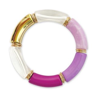 Purple Mix Bamboo Bangle