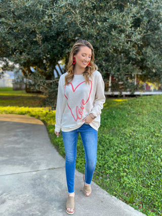 Cream Tied Into Love Top