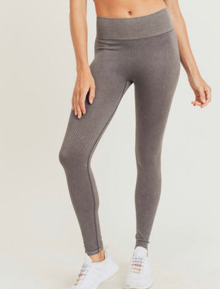Mocha Mineral Washed Leggings