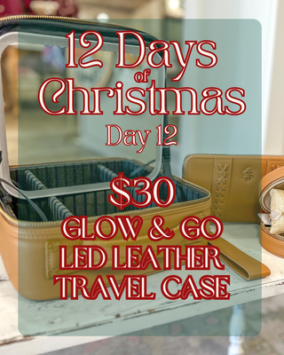 $30 Glow & Leather Travel Case