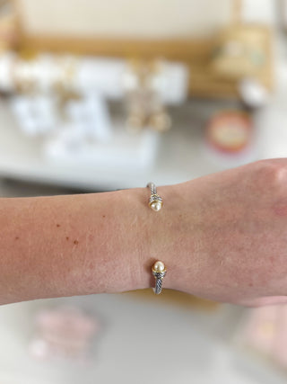 Pretty Little Pearl Cuff Bracelet