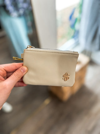 Ivory Little Luxe ID Leather Pouch