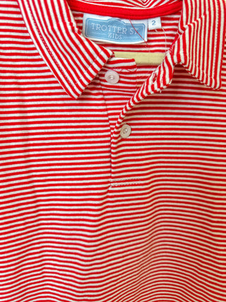 Red Stripe Henry Gameday Polo