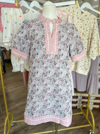 Little Pink Floral Mini Dress