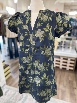 Lovely in Olive Jacquard Mini Dress