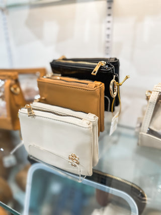 Black Little Luxe ID Leather Pouch
