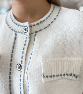 Coastal Stroll Short Sleeve Cardigan