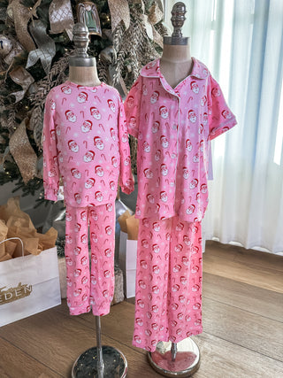 Kid's Candy Cane Cutie Long Sleeve PJ Set