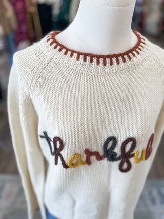 Thankful Knit Long Sleeve Sweater