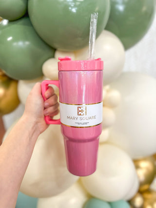 30 Oz. Pearlized Pink Take It To Go Tumbler