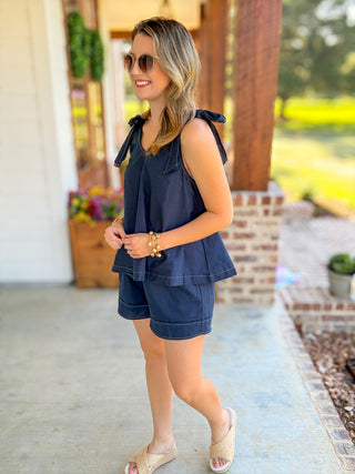 The Navy Weekend Away Shorts Set