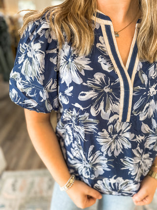 Sloane Petal Trim TOP