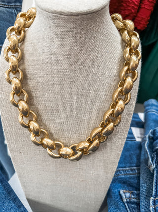 Sophie Gold Layered Chain 16"-18" Necklace