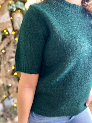 Hunter Green Timeless Ease Sweater Top