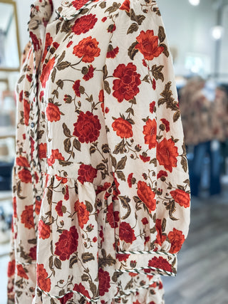 The Harvest Honey Ecru Mini Dress