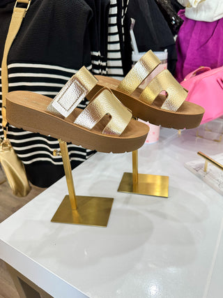 Tonya Gold Sandal