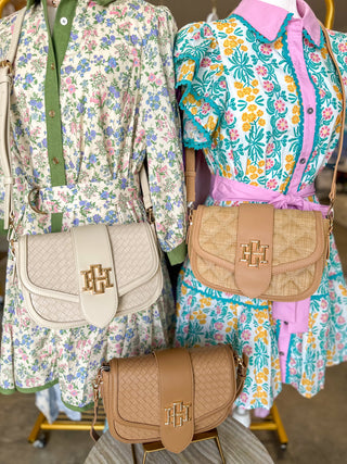 Natural DQ Griffin Crossbody Bag | Caroline Hill
