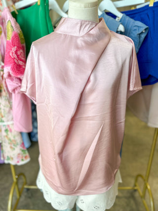 Pink Timeless Touch Satin Top