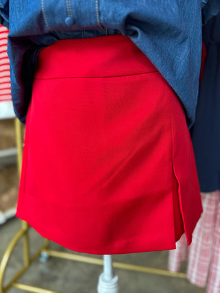 The Red Lucky Charm Skort