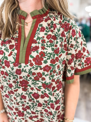 Marigold Manor Ruffle Sleeve Top