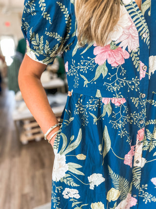 Teal A Once in a Lifetime Love Midi Dress