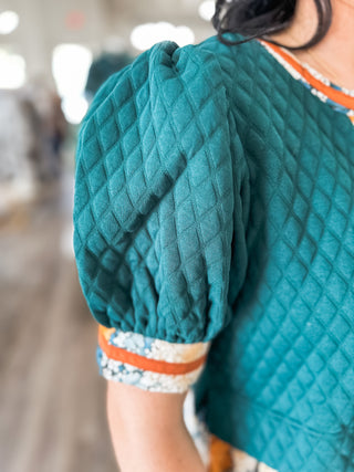 The Quilted Cottage Peplum Top