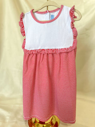 Alice Dress - Red Stripe