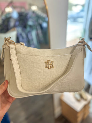 Paxton Cream Crossbody W/ Pockets- Caroline Hill