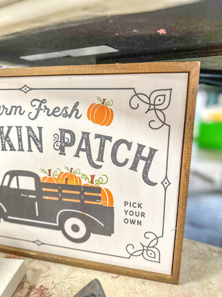 12x18" Farm Fresh Pumpkin Patch Sign - Everyday EDEN Boutique & Gifts