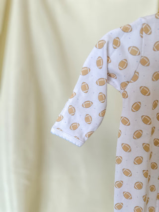 Light Blue Touchdown Cutie Zippie Footie