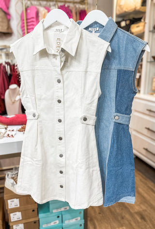 Chelsea's Cody Johnson Denim Concert Dress