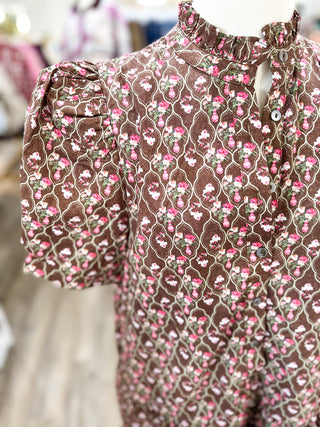 The Vintage Rosebud Mini Dress