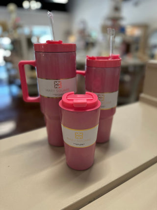 15 Oz. Pearlized Pink Stainless Coffee Cup - Everyday EDEN Boutique & Gifts