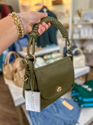 Olive Effie Messenger Satchel Bag