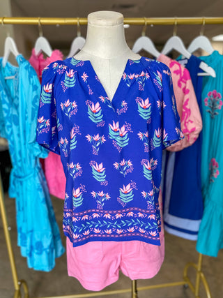 Blue Lori Petal Keepsake Top