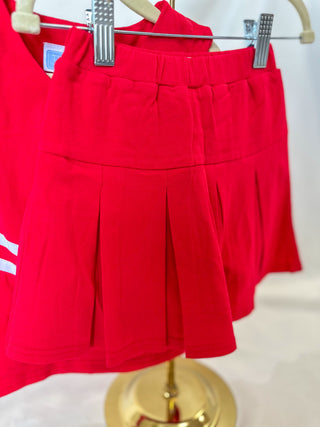Red Go Fight Win Cheerleader Uniform