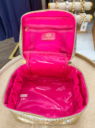 Gold EC Hampton Train Case | Caroline Hill