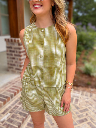 Matcha Green Festival Favorite Shorts Set